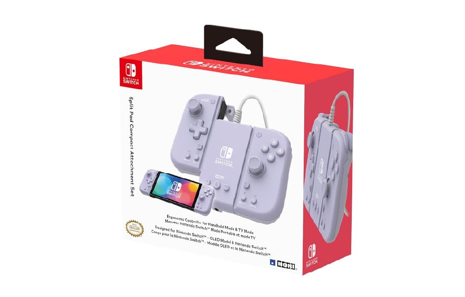 HORI Split Pad Compact Attachment Set - Lavender