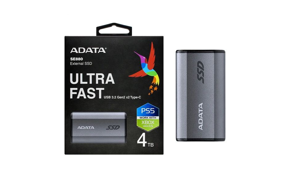 EXTERNAL SSD ADATA SE880 4TB [USB 3.2 GEN2 X2 TYPE-C]