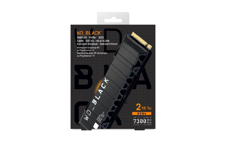 WD BLACK SN850X NVMe SSD - 2TB With Heatsink