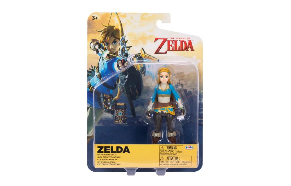 JAKKS Nintendo 4" Figures Wave 4 Asst - Zelda Action Figure with Sheikah Slate