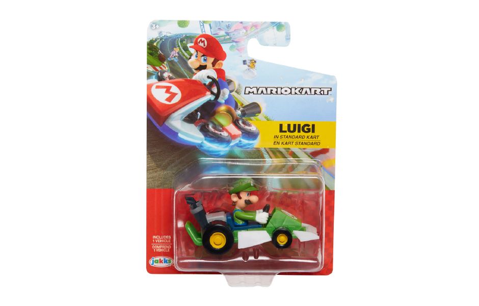JAKKS Nintendo Super Mario Kart Racers Wave 5 Asst - Luigi in Kart