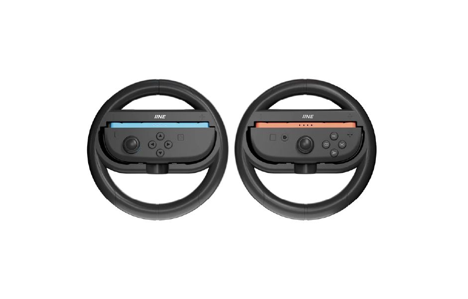 IINE Steering Wheel for Switch 2 Joy-Con - Black