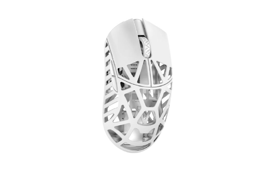 WL Beast X Max Magnesium Gaming Mouse - Milky White (OMRON Opticals)