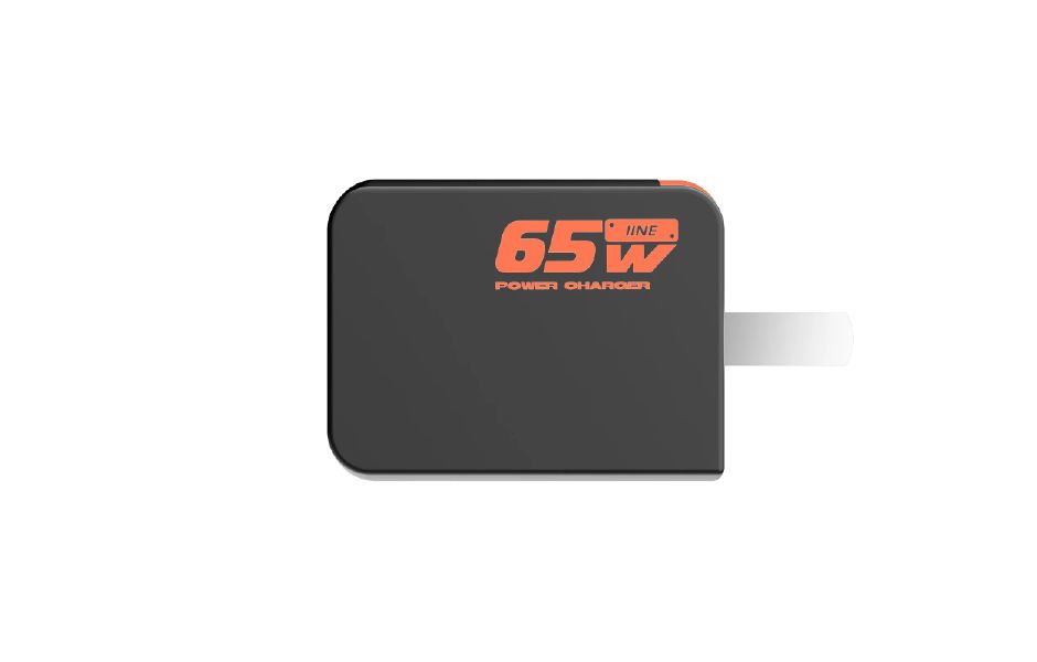 IINE 65W GaN Fast Charger for Switch 2 - Black & Orange (NSW2 Steam Deck, ROG Ally X)