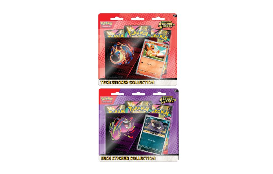  Pokemon TCG Mega Evolution ME02.5 - Ascended Heroes Tech Sticker Collection: Charmander/Gastly (1  Random) 