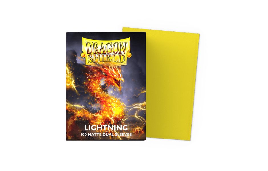 Dragon Shield 100 - Standard Deck Protector Sleeves - Dual Matte - Lightning(Ailia) - AT-15047
