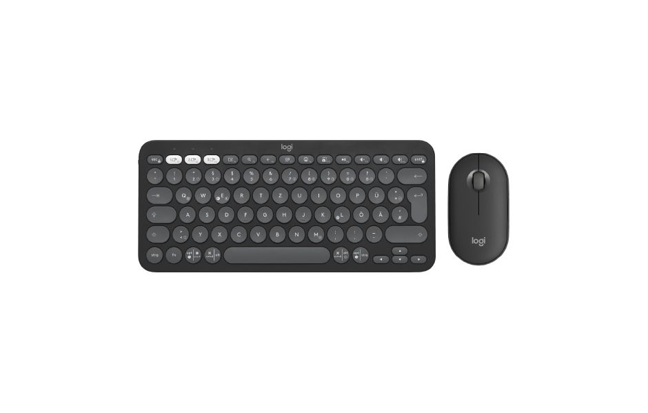 Logitech Pebble 2 Bluetooth Keyboard Combo - Tonal Graphite