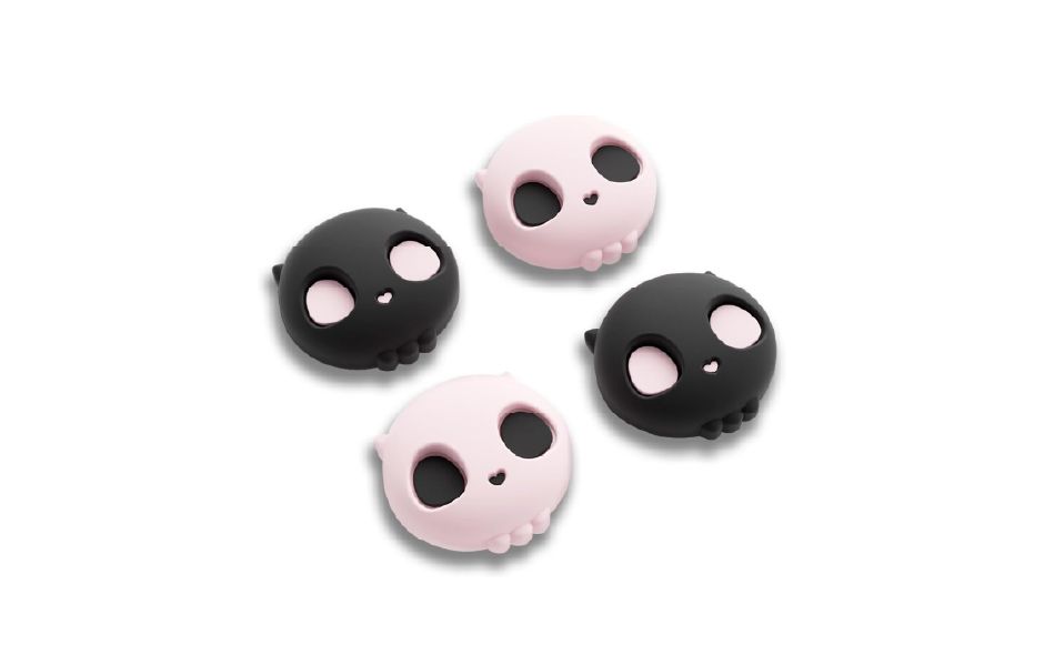 GeekShare NS2 Sweetheart Skull Thumb Grips - Black & Pink