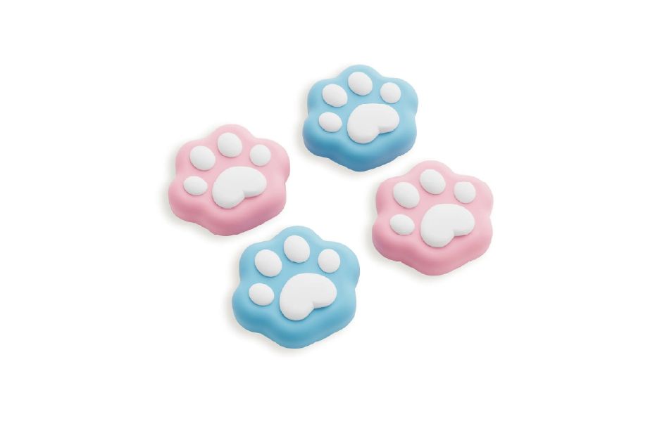 GeekShare NS2 Cat Paw Thumb Grips Caps - Pink & Blue