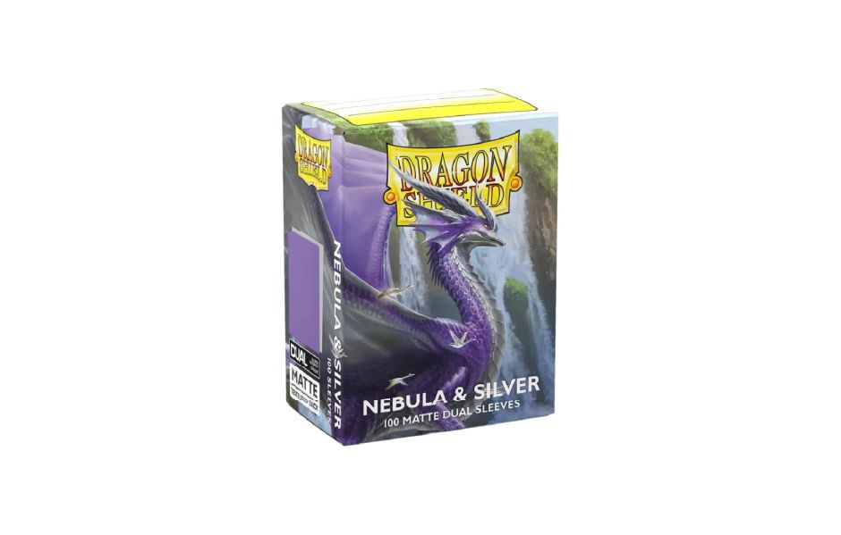 Dragon Shield 100 - Nebula & Silver - 100 Matte Dual Sleeves